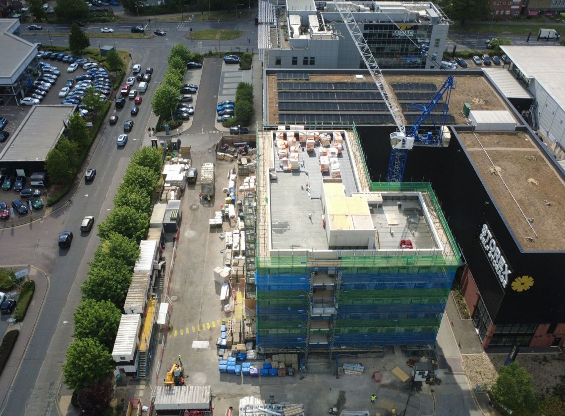 Designed Scaffolding on an Enclosed Site