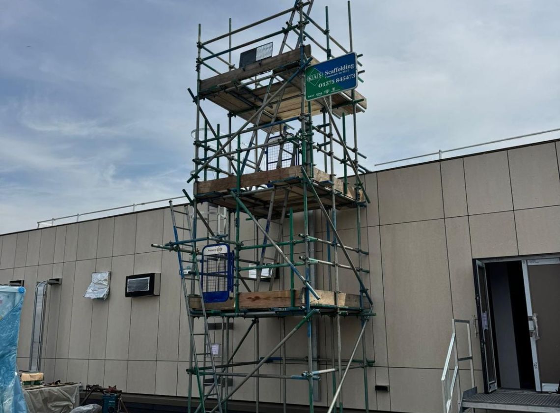 Lightweight Access Scaffolding for Mortuary Expansion at Southend Hospital